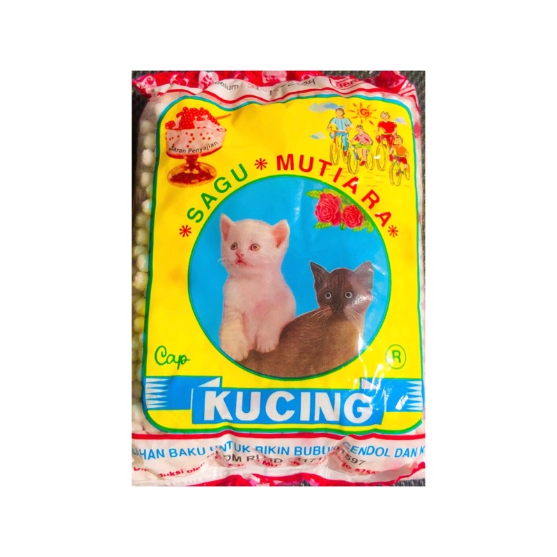 

SAGU MUTIARA CAP KUCING 100 GR / BAHAN KUE / BUBUR JENANG MUTIARA