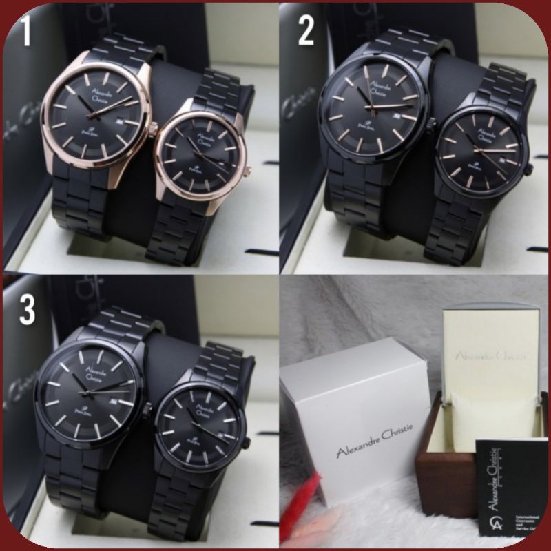 Jam Tangan Couple Alexandre Christie 1027 AC 1027 AC1027 ORI