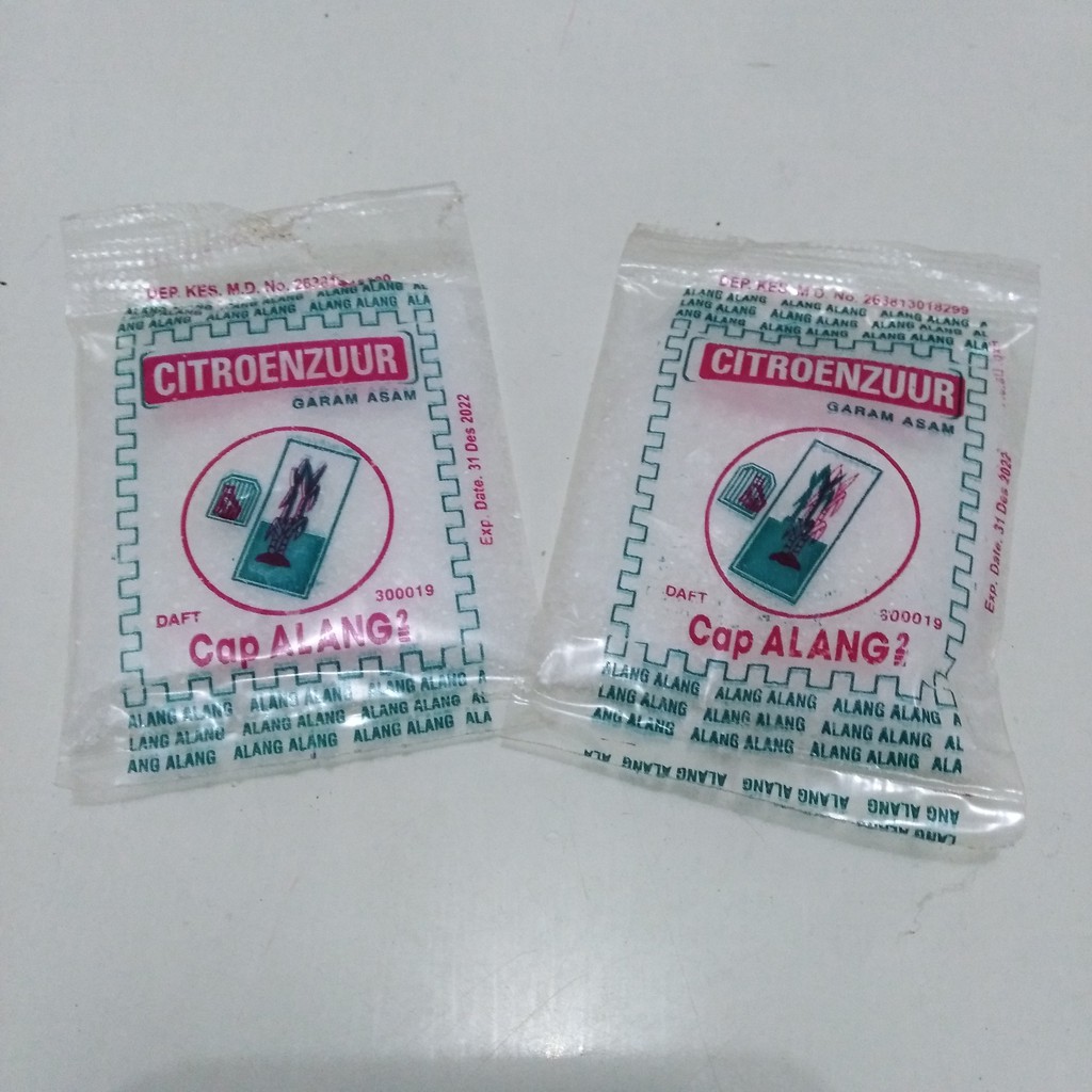 

5 pcs Citrun Acid / Garam Asam Cap Alang-Alang Sachet 20gram