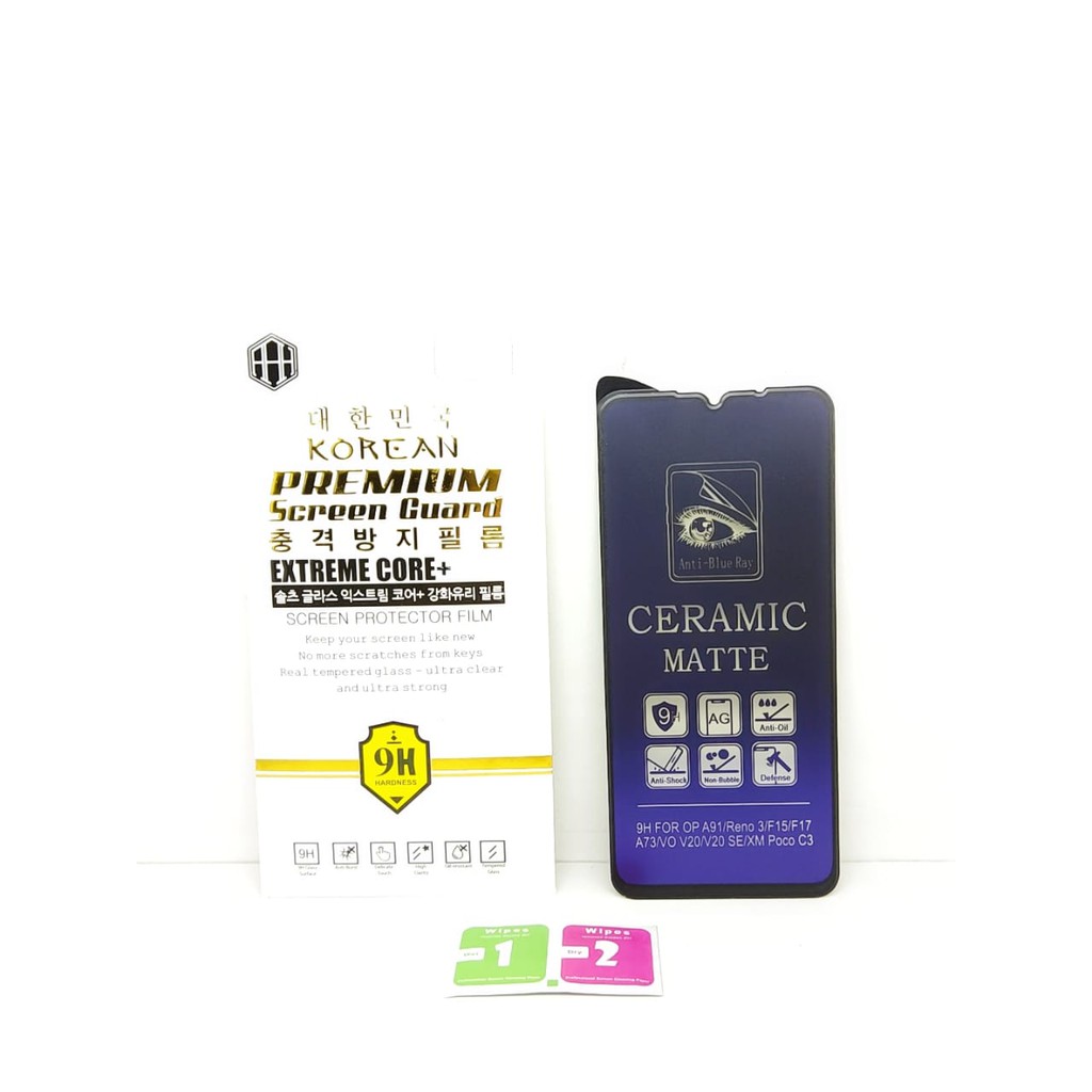 Ceramic MATTE Anti Blue Realme 5 5i 5s C3 6.52 Inchi Anti Gores Glare Full Layar No Sidik Jari