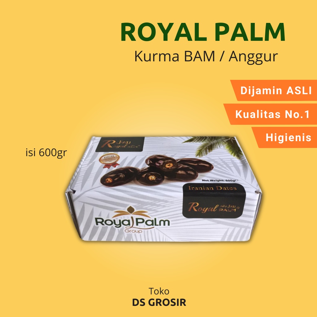 

KURMA BAM / ANGGUR ROYAL PALM 600Gram | Kurma Anggur Kurma BAM