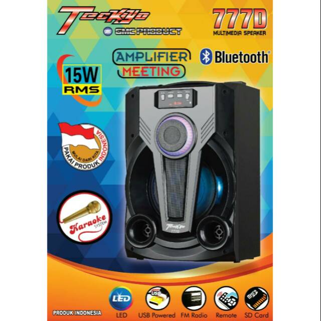 Speaker aktif karaoke tekyo GMC super bass 777D