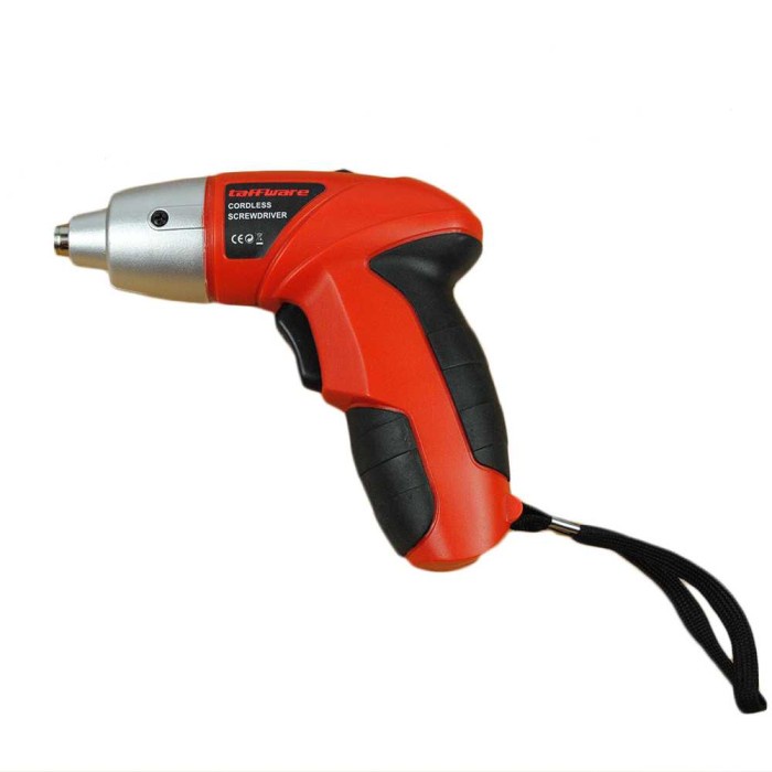 Bor Cordless Multifunction Electric Screwdriver 4.8V 45pcs S019 - Merah