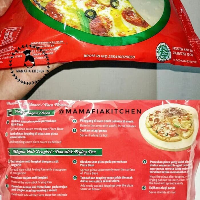 Edo Pizza Base Roti Pizza Instan Frozen Half Bake Pizza Dough Shopee Indonesia