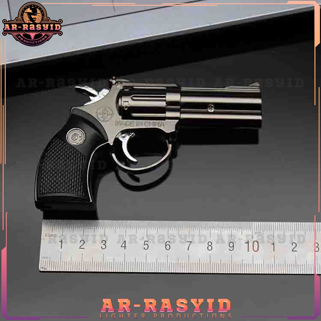 BISA COD Korek Api Bara Gas Pistol Revolver 930 Laser