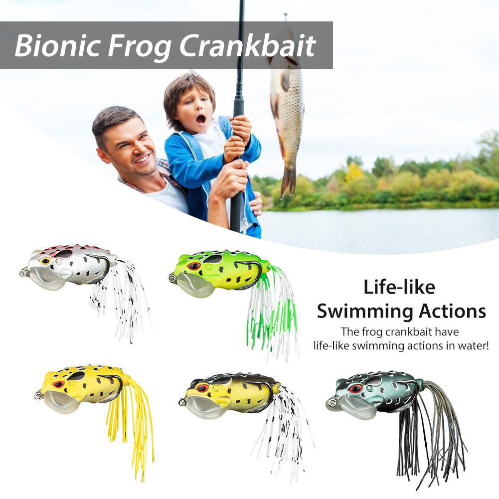 Shengyao 1Pcs Soft Frog Umpan Pancing 6.2cm 15g Fishing Lure Swimbait Bass Wobbler Kail Memancing Floating Ikan Bait Tackle