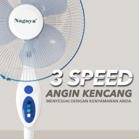 Kipas Angin Berdiri - Stand Fan NAGOYA 16Inch NG-16SF NG16SF NG-16-SF - Kipas Berdiri Nagoya 16 Inch