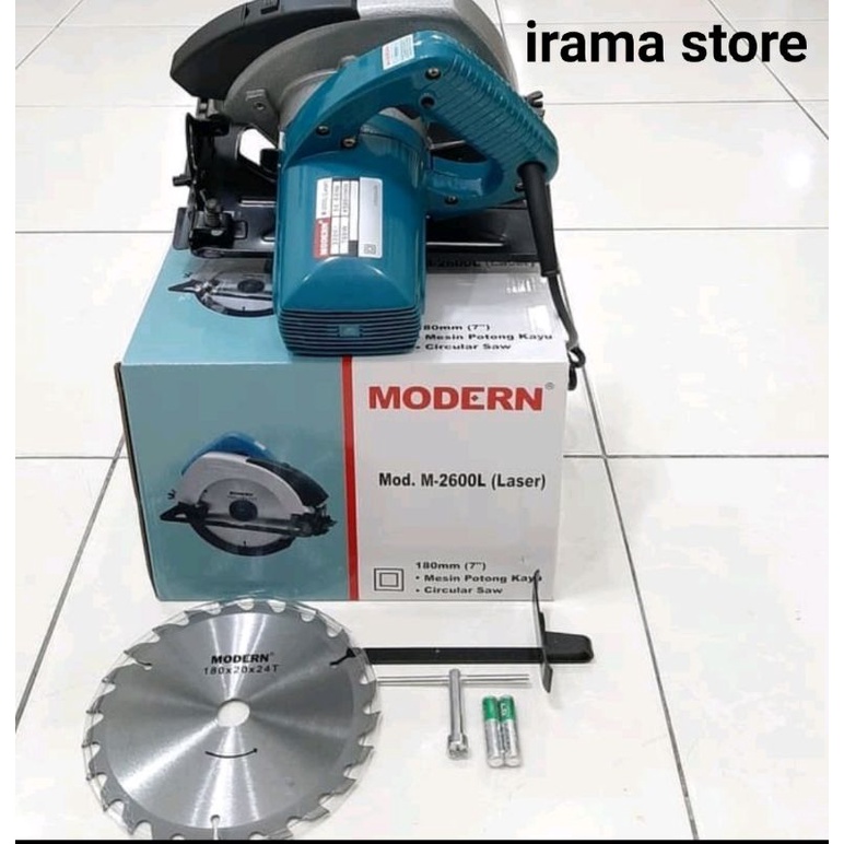 Mesin Circular Saw 7&quot; Modern M-2600L Mesin Potong Gergaji Kayu Listrik Modern M 2600L