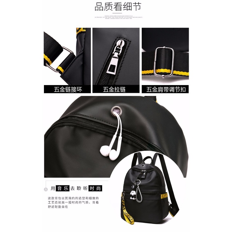 Tas Ransel Wanita Free Gantungan Tas Punggung Backpack Cewek Multifungsi Kulit PU Azgalery T248