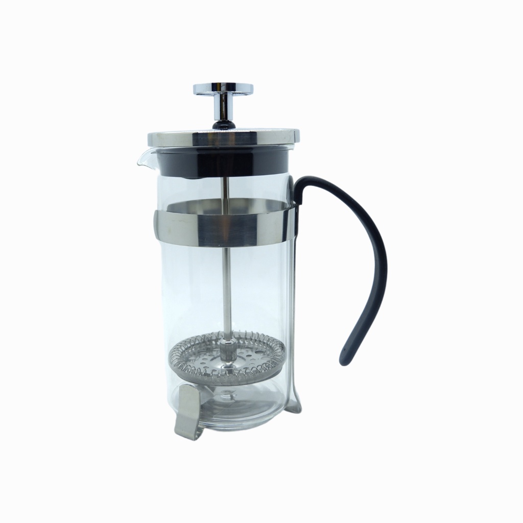 Akebonno B470 French Press Coffee Maker 350ml Stainless Steel Kaca Borosilicate