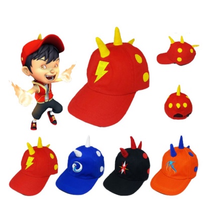 Topi Anak Baseball Model Karakter Boboiboy Laki Laki Usia 3 - 7 Tahun