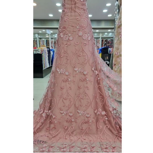 KAIN TILLE BORDIR ETNIK KAIN KEBAYA PREMIUM