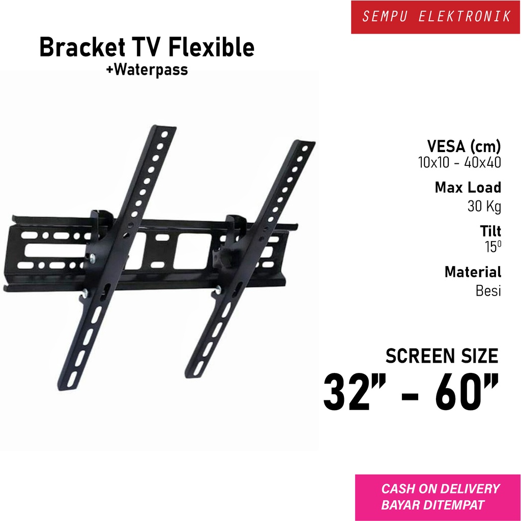 Bracket TV LED LCD 24 32 40 42 43 55 60 inch Braket TV Breket TV