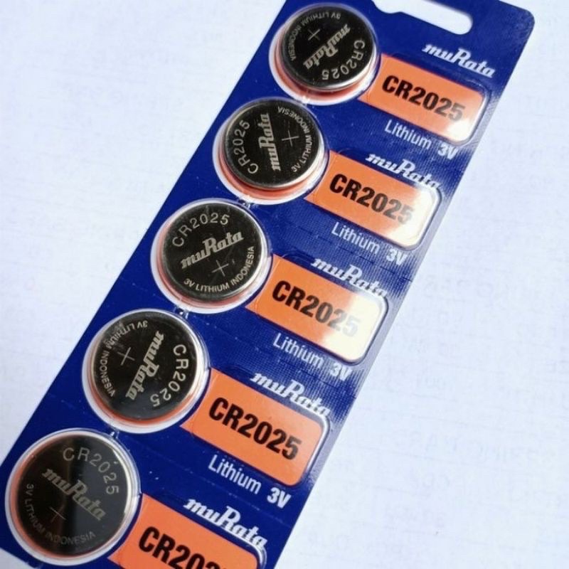 [ORIGINAL] Baterai MURATA CR2025 Batrai Remote Batre Jam Kalkulator CMOS