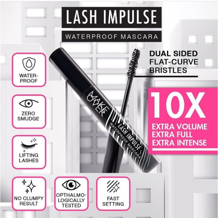 MAKE OVER LASH IMPULSE WATERPROOF MASCARA 9ML | Mascara WATERPROOF by AILIN