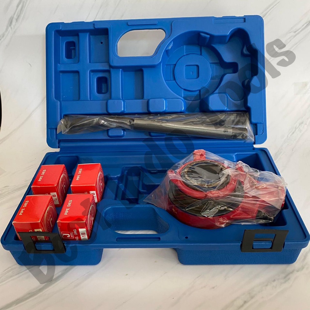 SNAI PIPA JACOB 1/2" 3/4" 1" 1 1/4" INCH PIPE THREADER KIT FOR BSPT THREAD SENAI DRAT SET BESTINDOTO