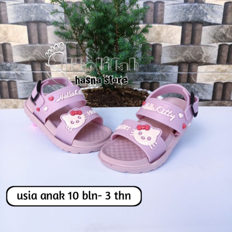 Sandal Slop Anak Tali belakang Hallo Kity Balacca