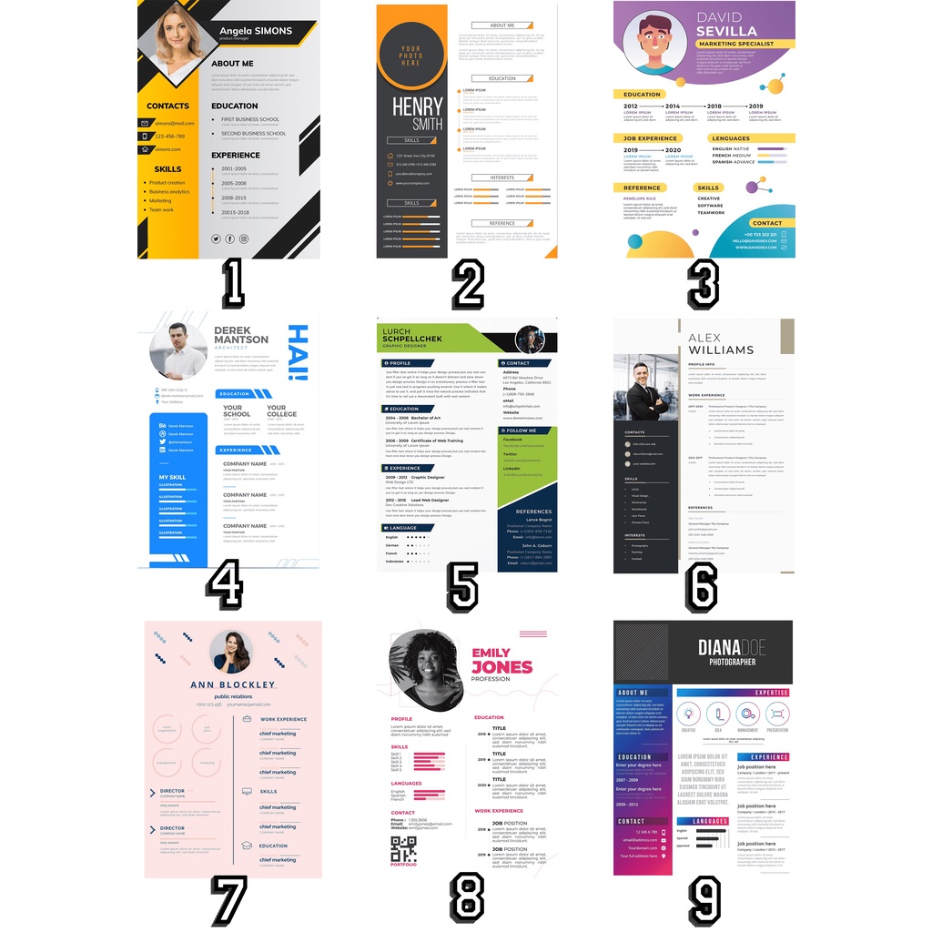 

Template Design CV (Curiculume Vitae) Yang Menarik dan Tetap Profesional