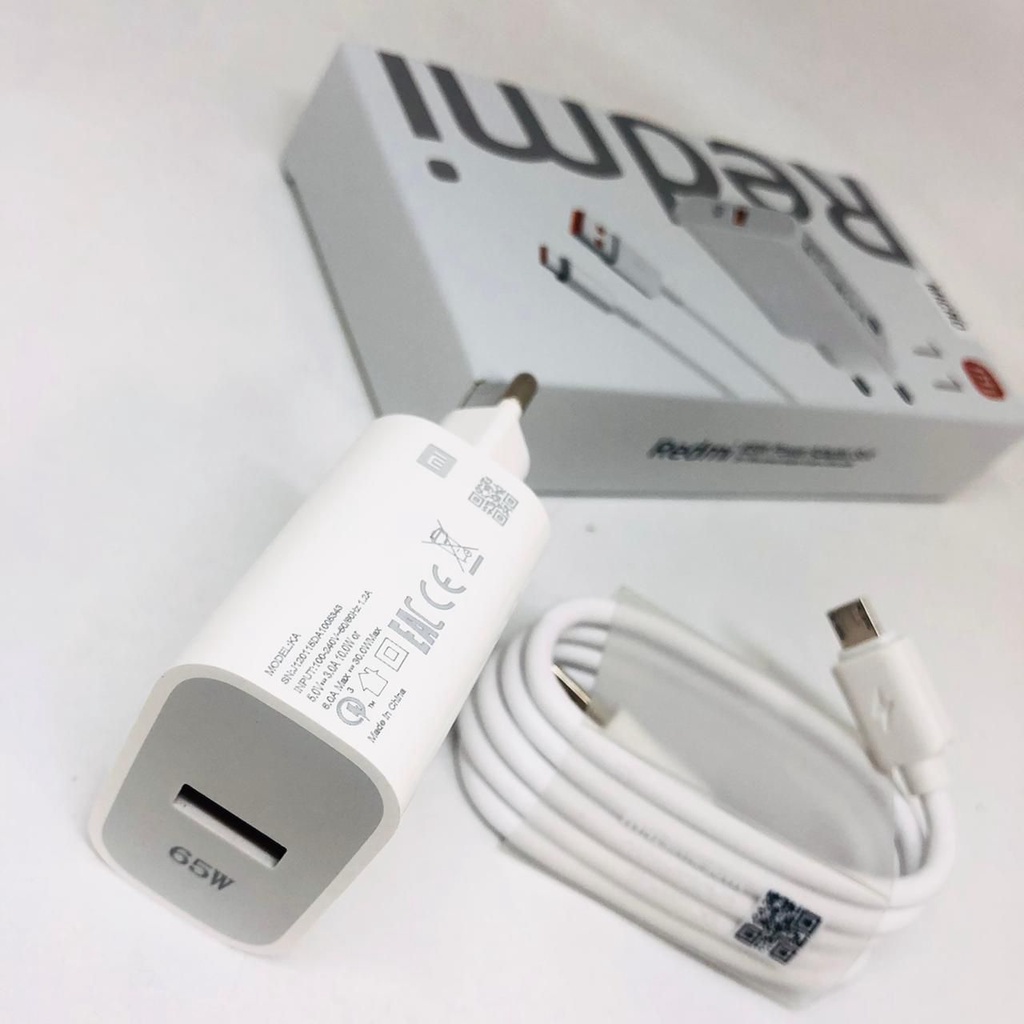 PROMO CASAN Xiaomi Mi 65W Fast Charger  65W MAX  Mi NOTE 10 Charger MICRO DAN TYPE-C REDMI NOTE 100