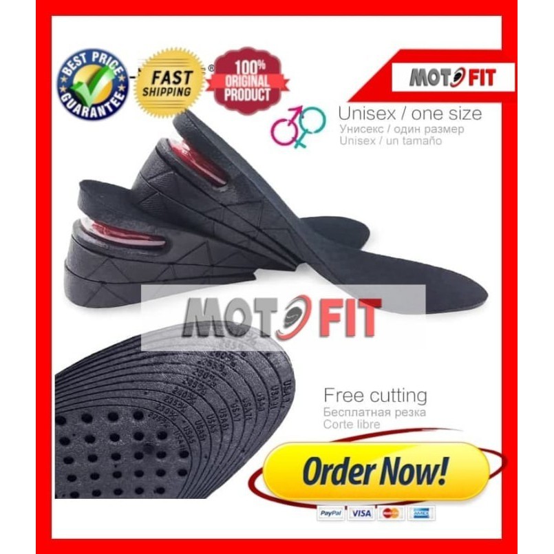 GOOD ready stock gosend grab SEPASANG insole body enhancer max 9 cm