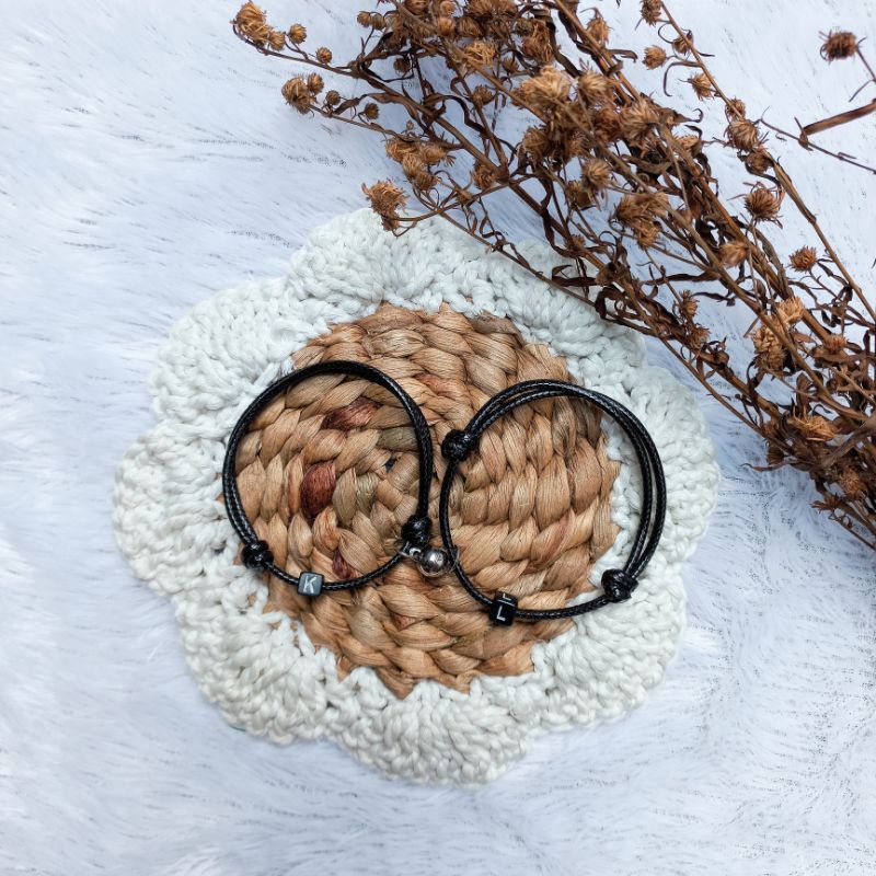 Gelang Couple Magnet / Gelang Couple Nama / Gelang Couple / Gelang Couple Inisial