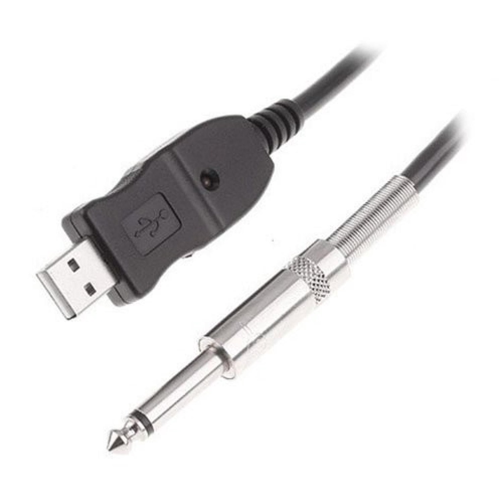 TSAI USB Guitar Link Audio Cable for PC / Mac 3M - AY14-Hitam