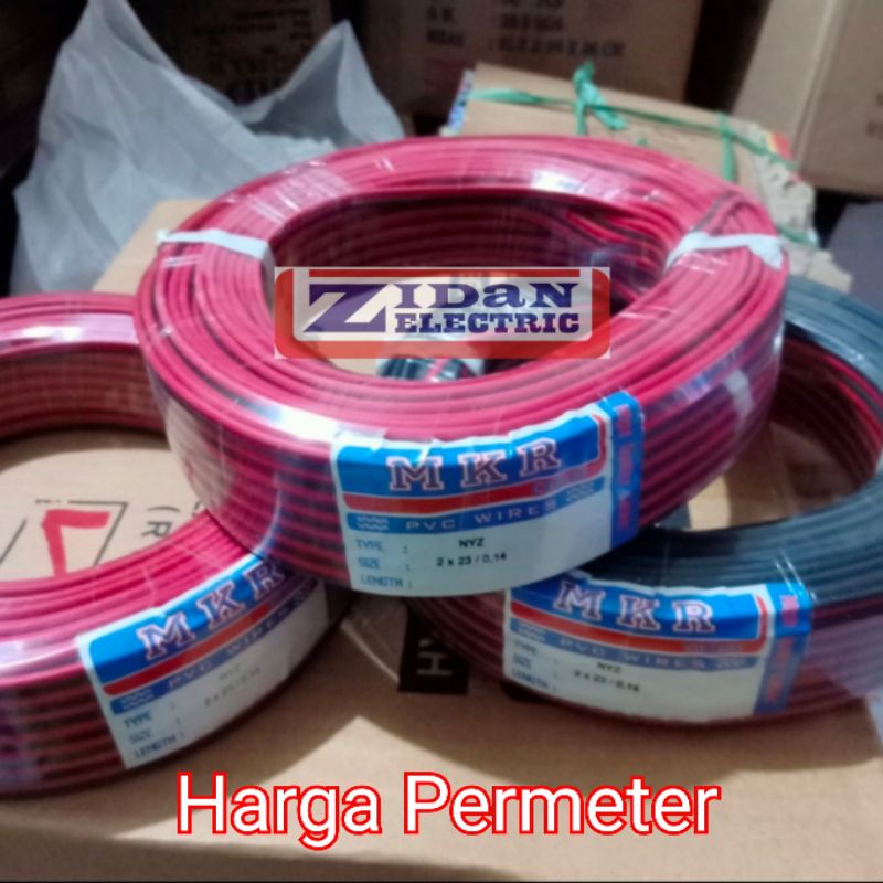 Kabel Listrik NYM HYO 2x0,75 2x1,5 2x2,5 Hitam Serabut Harga Permeter Aulia