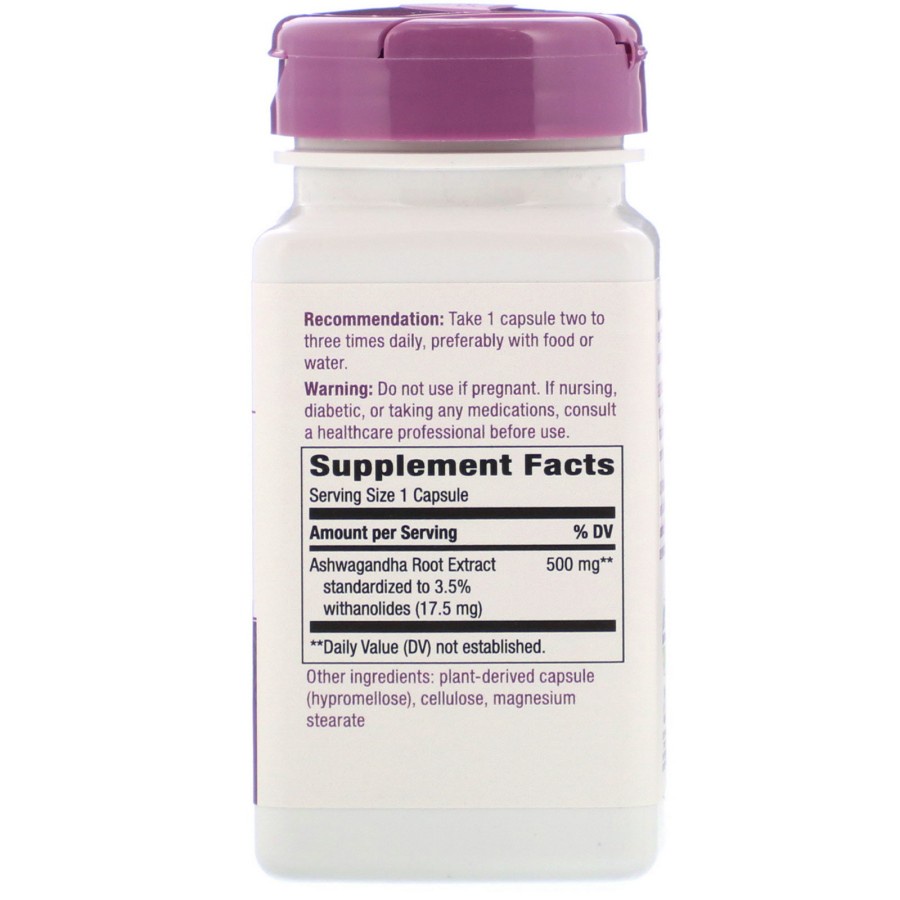 nature's way ashwagandha 60 vegan capsules reduce stress immune