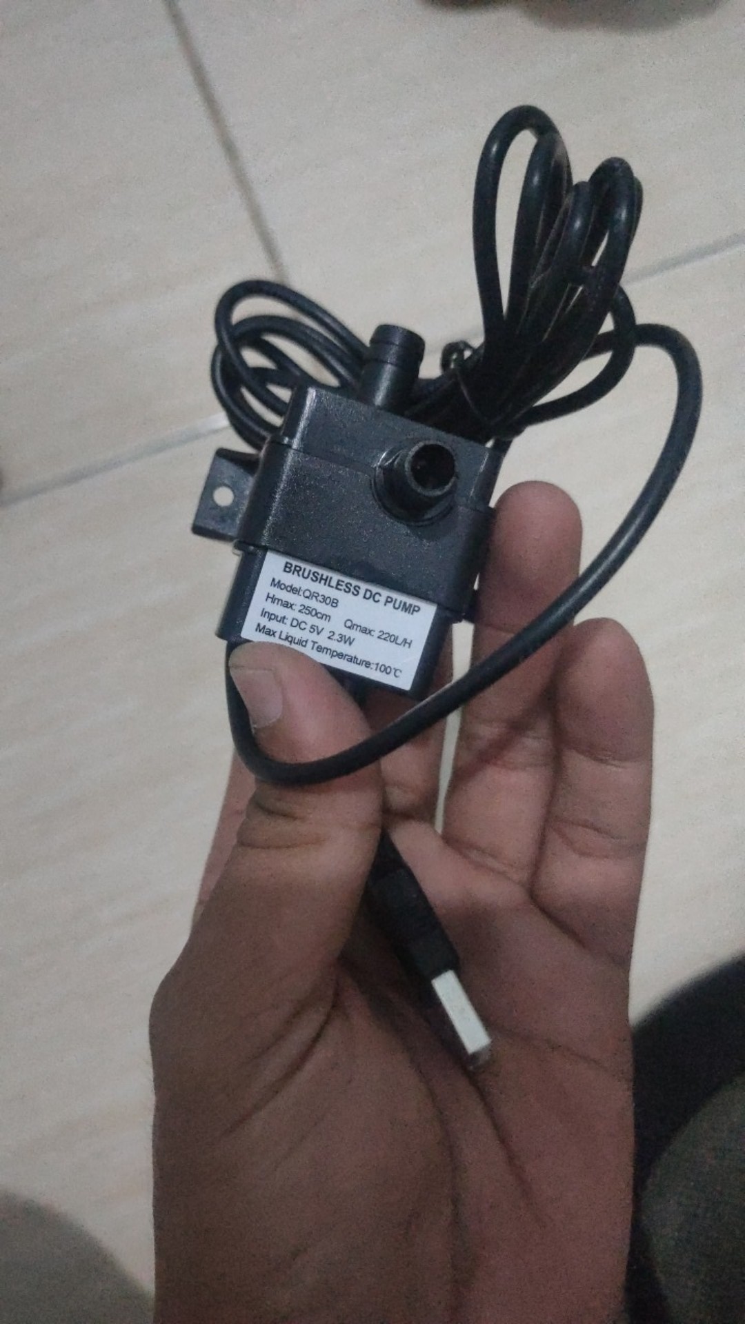 Pompa Air Celup Usb M1 Mini Brushless 5v Submersible Pump