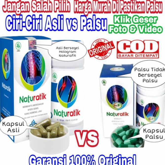 TERMURAH Naturatik obat asam urat nyeri sendi Original herbal asli Mujarab Asli