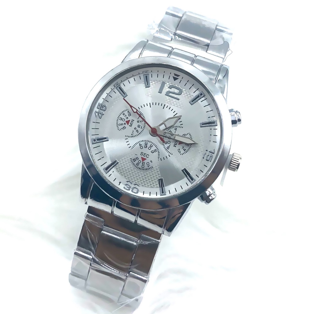 JAM TANGAN  Stainless Steel  SWS#02 WANITA BULAT RANTAI