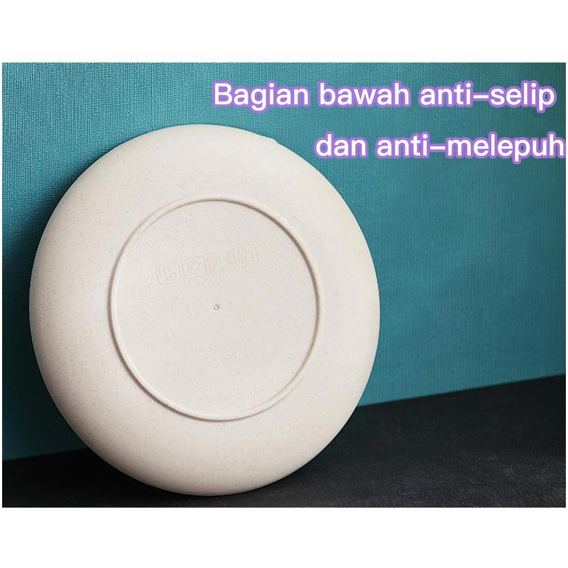 ❤ READY STOCK❤Piring Makan Saji |14.5、 20 、23 dan 25 cm Round Plate Piring Saji | Ramah Lingkungan | Biodegradable-5