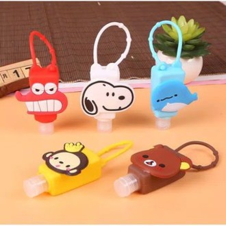 TIKTOK - (30 ML) Botol Hand Sanitizer Cartoon / Holder With Empty Bottle / Gantungan