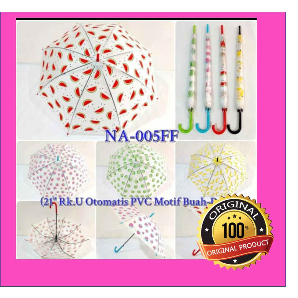 PAYUNG BUAH IMPORT / PAYUNG TRANSPARAN / PAYUNG KOREA / PAYUNG VIRAL M