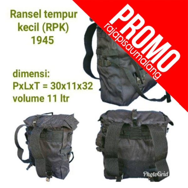 Promo Shopee RANSEL TEMPUR TNI, RANSEL PUNGGUNG KECIL (RPK) ASLI JATAH TNI