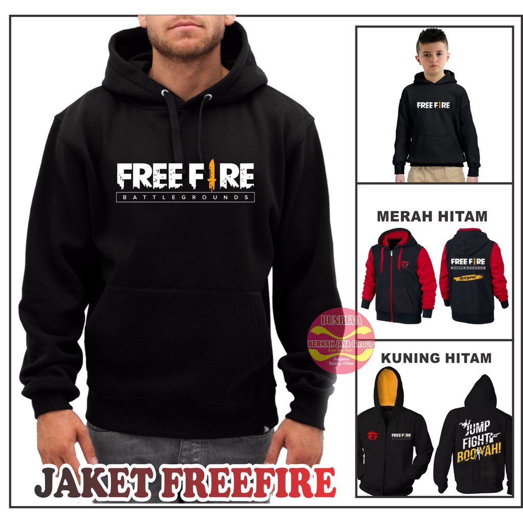 Sweater Hoodie Freefire Garena Bendera Anak Dewasa Unisex Pria Wanita Size S Sampai XXL Shopee Indonesia