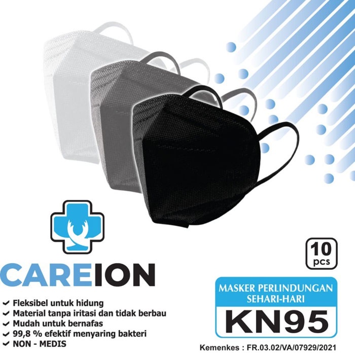 Careion Masker KN95 N95 5 Ply 10 Pcs