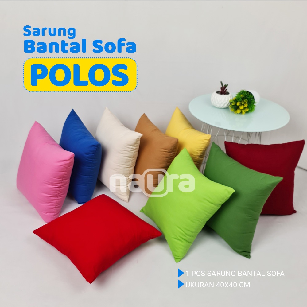 [MOTIF POLOS] - Sarung Bantal Sofa Dekorasi Ruang Tamu