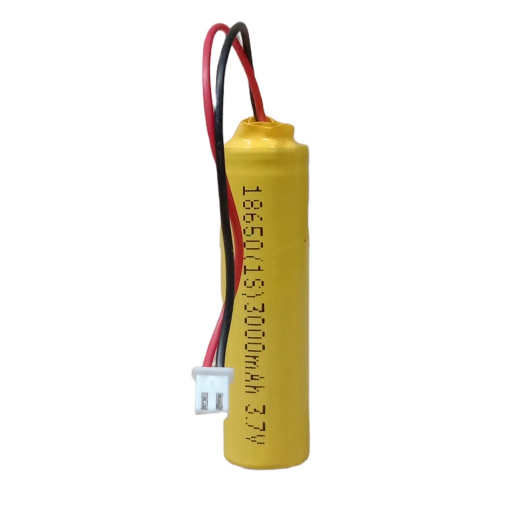 Baterai RC / Baterai Speaker /Baterai Elektrinik Lainnya 1x 18650-1S 3000mAh 3,7V Protektor BMS 6A Konektorj JST 2 PIN PUTIH