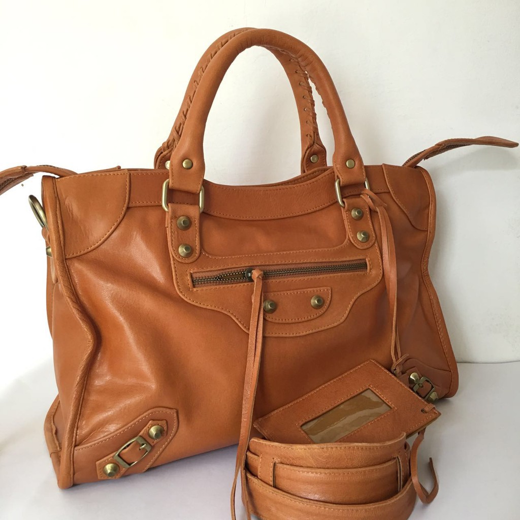 TAS KULIT WANITA ASLI DARI KULIT DOMBA PREMIUM MODEL BALENCIAGA /LARGE
