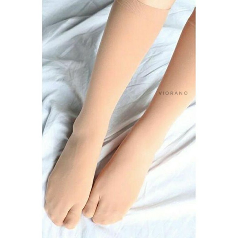 PROMO Kaos Kaki Jempol Muslimah Kaos kaki Hijab Diatas Mata Kaki Warna Cream Kulit / Kaus Kaki Jempol Wanita Spandex Panjang Termurah Warna Kulit