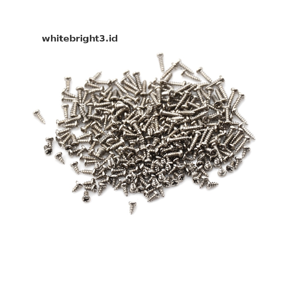 (whitebright3.id) 100pcs Sekrup M2 Kepala Bulat