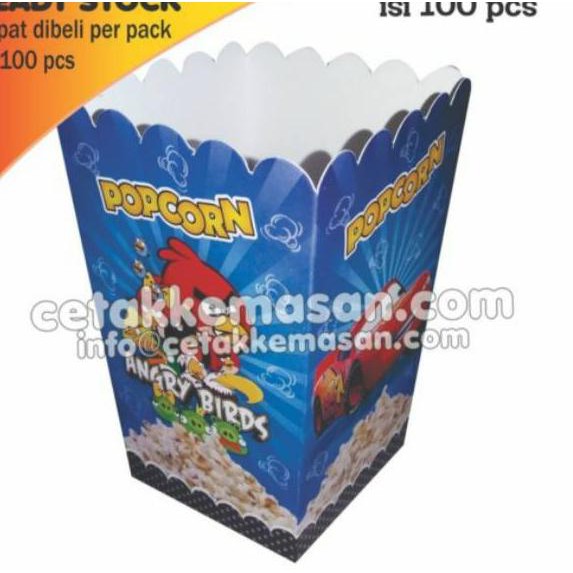

[⚡Get ALL!!!✔️] Box Popcorn Kartun uk 8 x 8 x 13 cm Foodgrade (100 pcs )