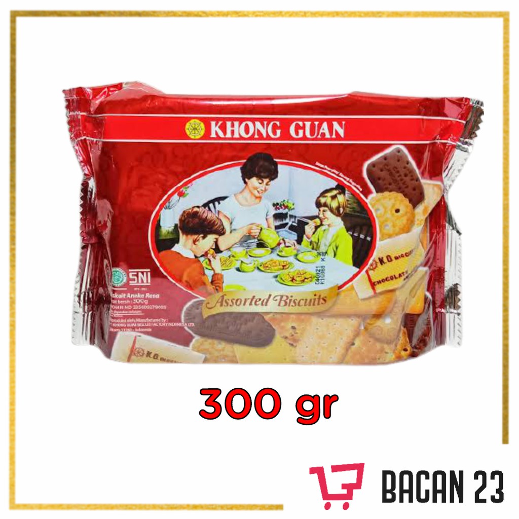 

Khong Guan Assorted Biscuits (300gr) / Biskuit Kong Guan / Bacan23 - Bacan 23