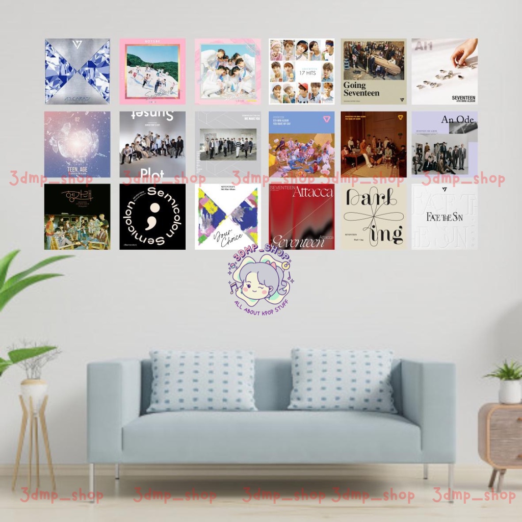 [18 lembar] Walldecor Hiasan Dinding Seventeen Semicolon Album Your Choice wall decor