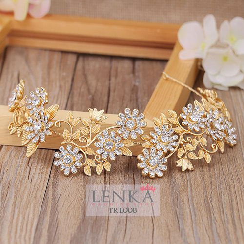 [TOKO TERPERCAYA] TIARA WEDDING CRYSTAL AKSESORIS PENGANTIN PERNIKAHAN TRE008