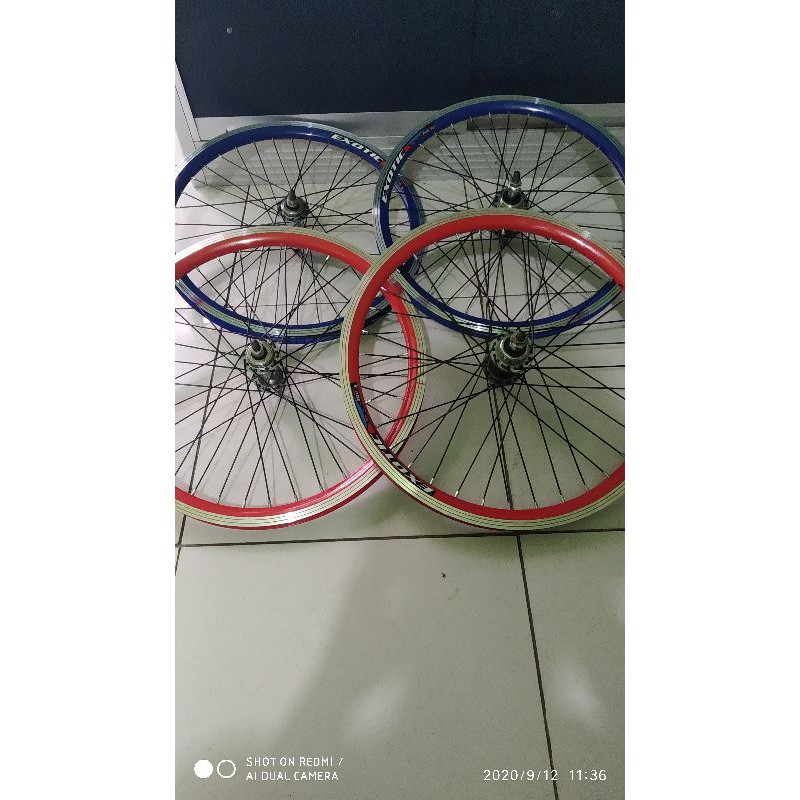 Jual Whellset Alloy Doubllewall 20 Inch 36 Hole Hub Drat Ulir Shopee Indonesia