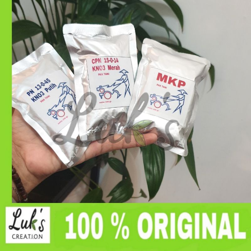 ID PUPUK KNO3 PUTIH - KNO3 MERAH - MKP PAK TANI 100 GR