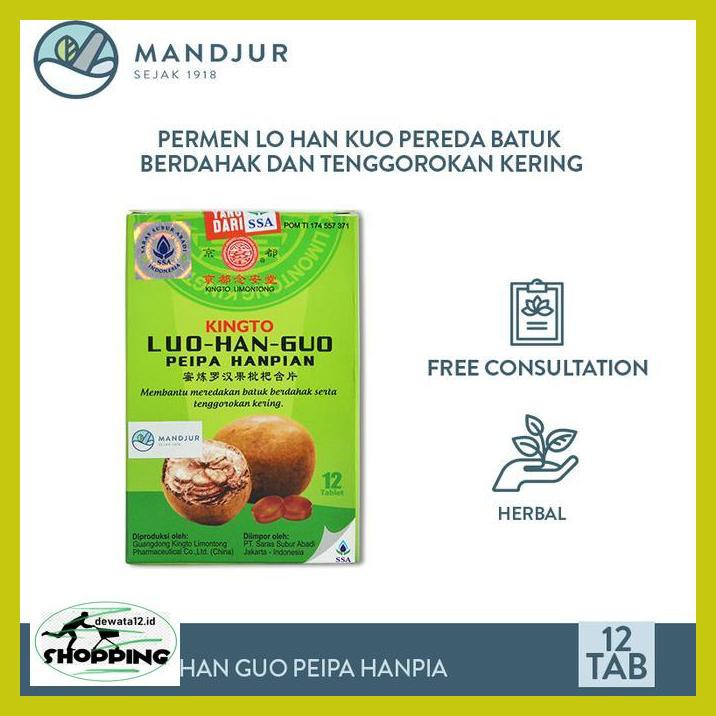 

Obat Herbal- Kingto Luo Han Guo Peipa Hanpian - Permen Obat Batuk Lo Han Kuo 6Eruio46-