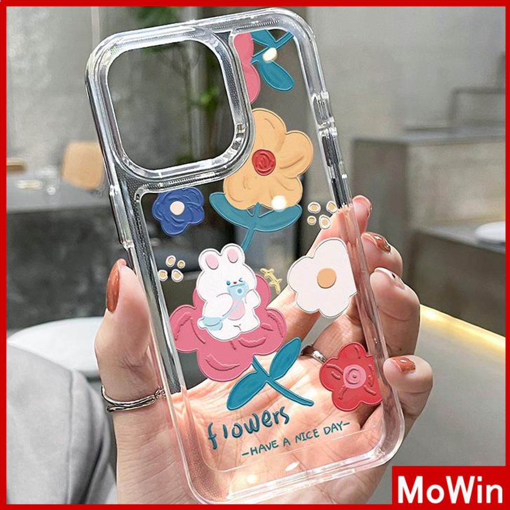 iPhone Case HD Acrylic Hard Case High Clear Metal Button Protection Camera Shockproof Painting Flowers Compatible with iPhone 14 Pro Max 14 Plus 13 Pro Max 12 Pro Max 11 XR 7Plus